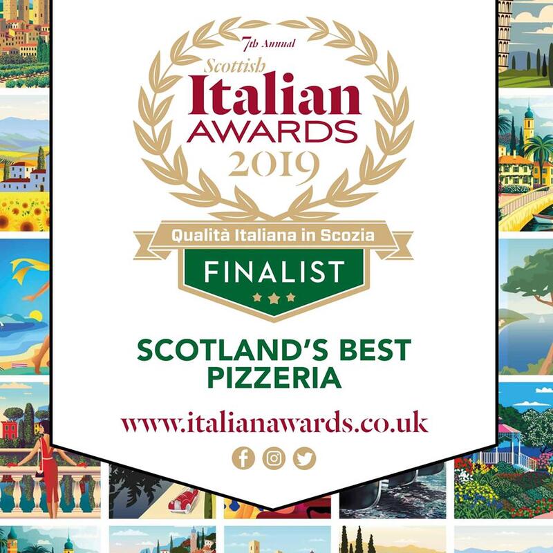 Caprice Italian Restaurant "Scotland's Best Pizzeria" Finalist 2019