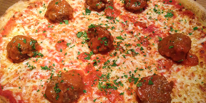 Order meatball pizza delivery in Edinburgh city centre from Civerinos